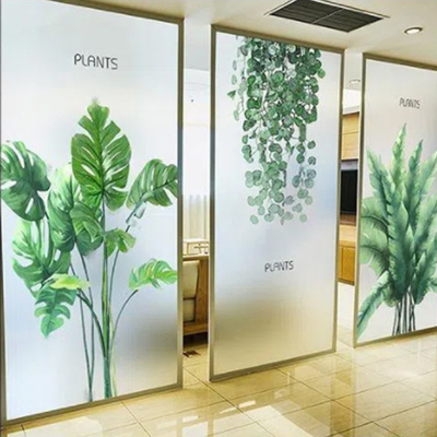 Removable Vinyl Window Graphics Textured Transparent Frosted Film Window