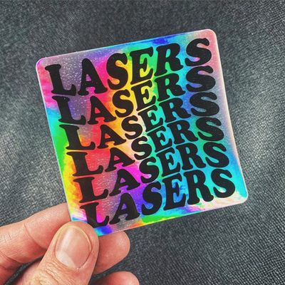 UV Latex Printable Adhesive Vinyl Eco Solvent Rainbow Holographic Vinyl